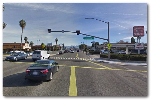 Pedestrian Hybrid Beacon System 82 Intersection Southbound