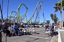 Caltrans, Solano Transportation Authority officials and the public attending State Route 37/Fairgrounds Drive Diverging Diamond Interchange Project Groundbreaking in Vallejo, Ca.