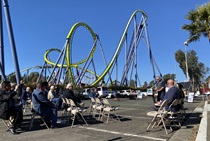 Caltrans, Solano Transportation Authority officials and the public attending State Route 37/Fairgrounds Drive Diverging Diamond Interchange Project Groundbreaking in Vallejo, Ca.