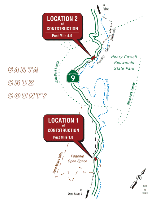 State Route 9 Post Miles 1.0 and 4.0 Permanent Restoration Project