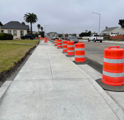 Recent sidewalk work
