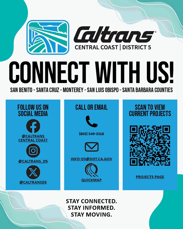 Connect with Caltrans Central Coast District 5