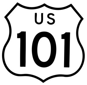 California highway 101 shield.