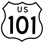 California highway 101 shield.