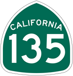 California highway 135 shield.