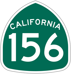 California highway 156 shield.