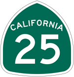 California highway 25 shield.