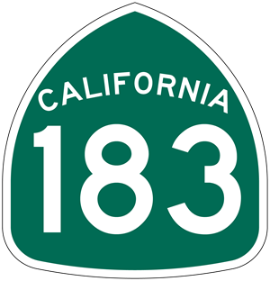 Highway 183 sign