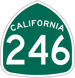 Highway 246 sign