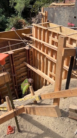 Caltrans crews working on southbound side of King's Creek Bridge