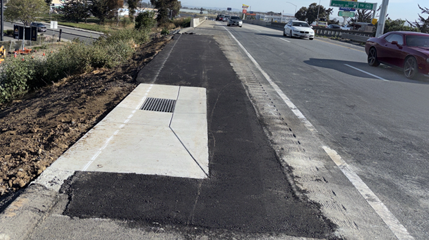 Photo of recent project work on US 101 in Salinas