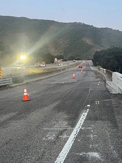 Photo of recent project work near US 101 in Buellton.