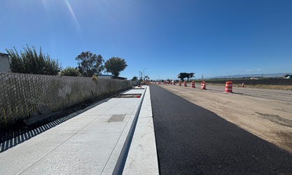 Photo of recent project work near State Route 183 in Castroville