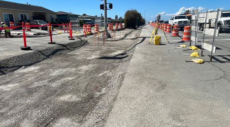 Photo of recent project work near State Route 183 in Castroville