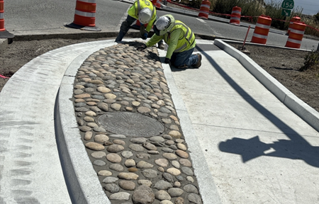 Photo of recent project work near State Route 183 in Castroville