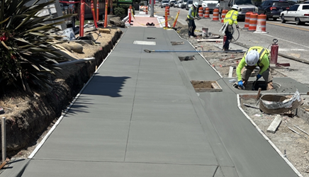 Photo of recent project work near State Route 183 in Castroville.