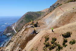 Photo showing work on Regent's Slide