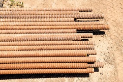 Photo of metal bars used in project.