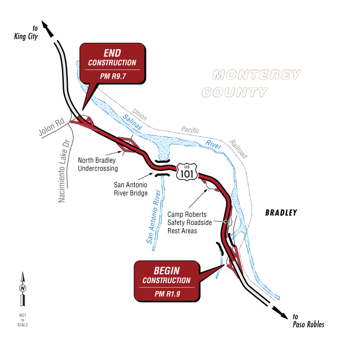 Graphic of project location map.