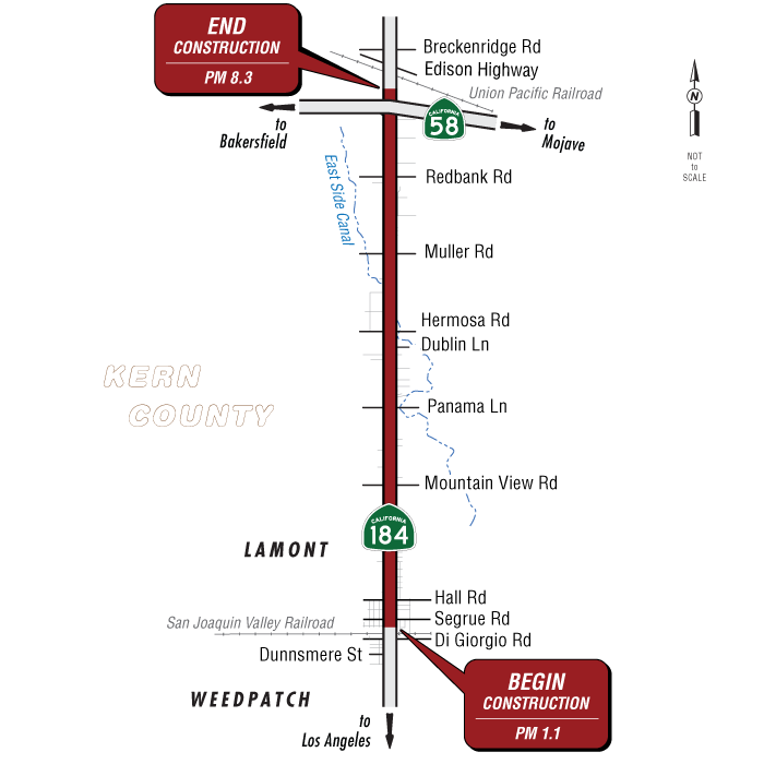Graphic of project location map