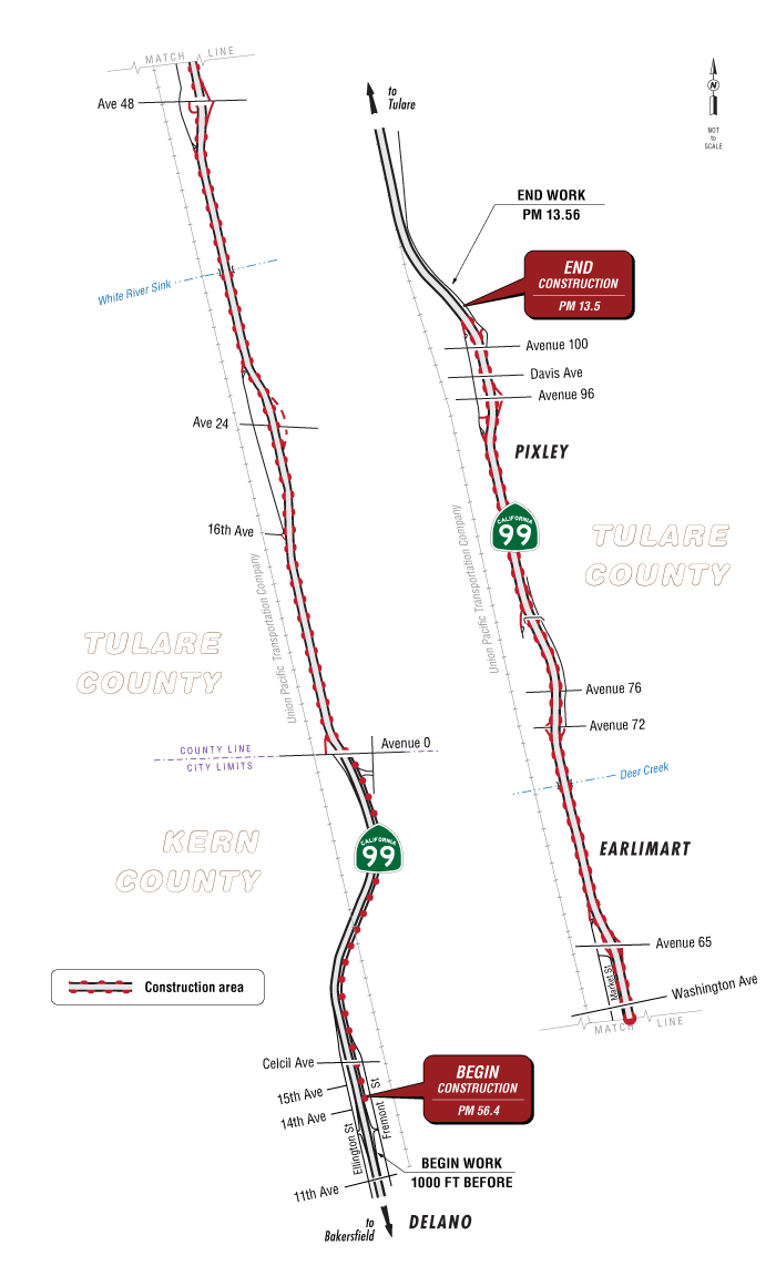 Graphic of project location map.