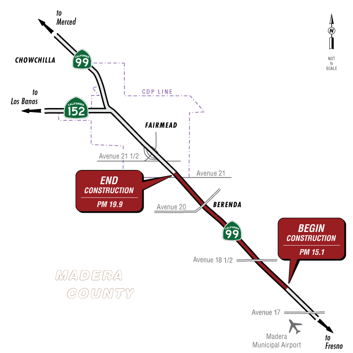 Graphic of the project location map.