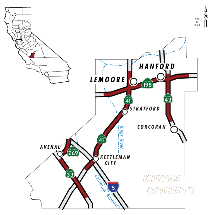 Graphic of project location map.