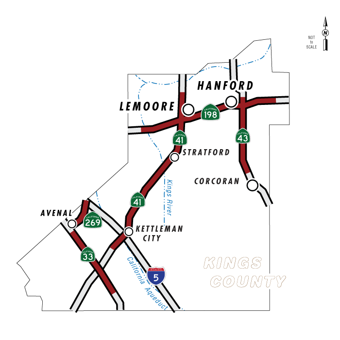 Graphic of project location map.