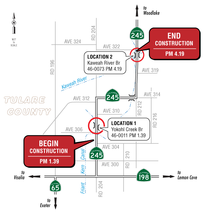 Graphic of project location map