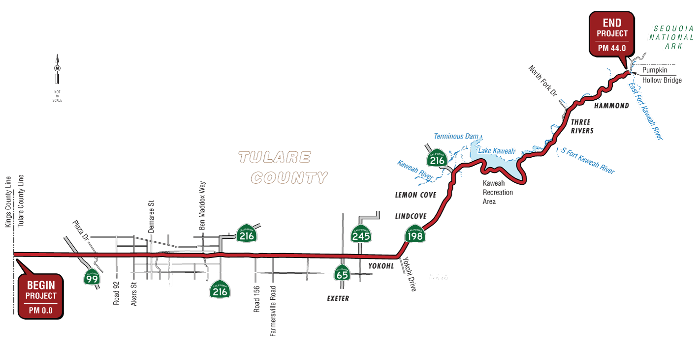 Graphic of project location map