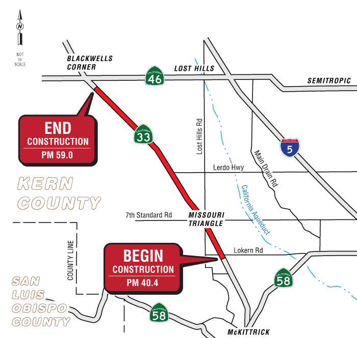 Graphic of project location map