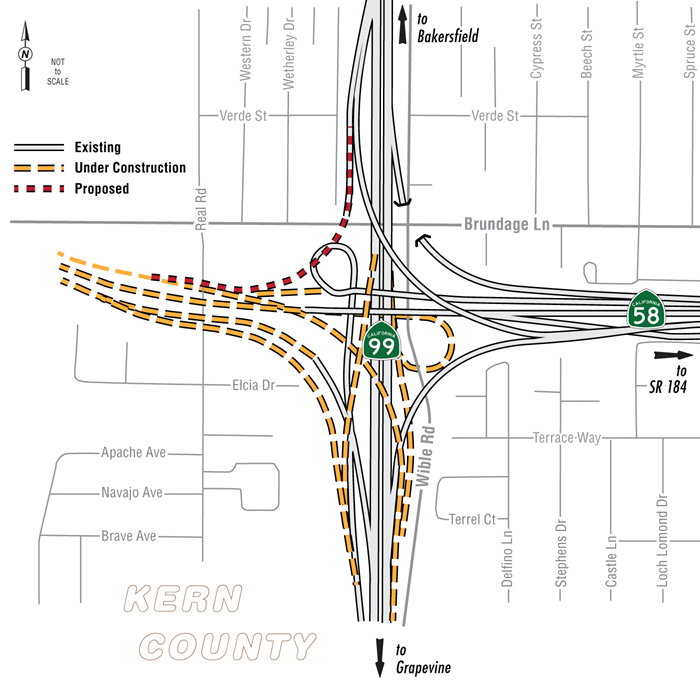 Map showing new proposed area of work for the project