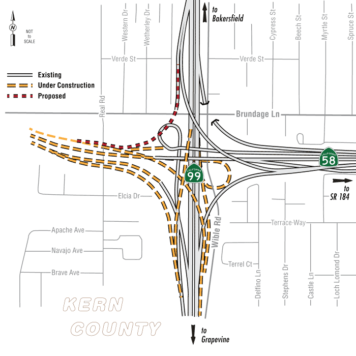 Map showing new proposed area of work for the project