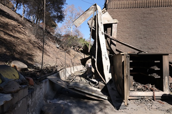 Las Flores Maintenance Station Burn Fire Damage