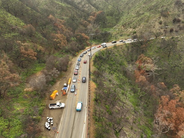 Roadwork Fire Damage Canyon