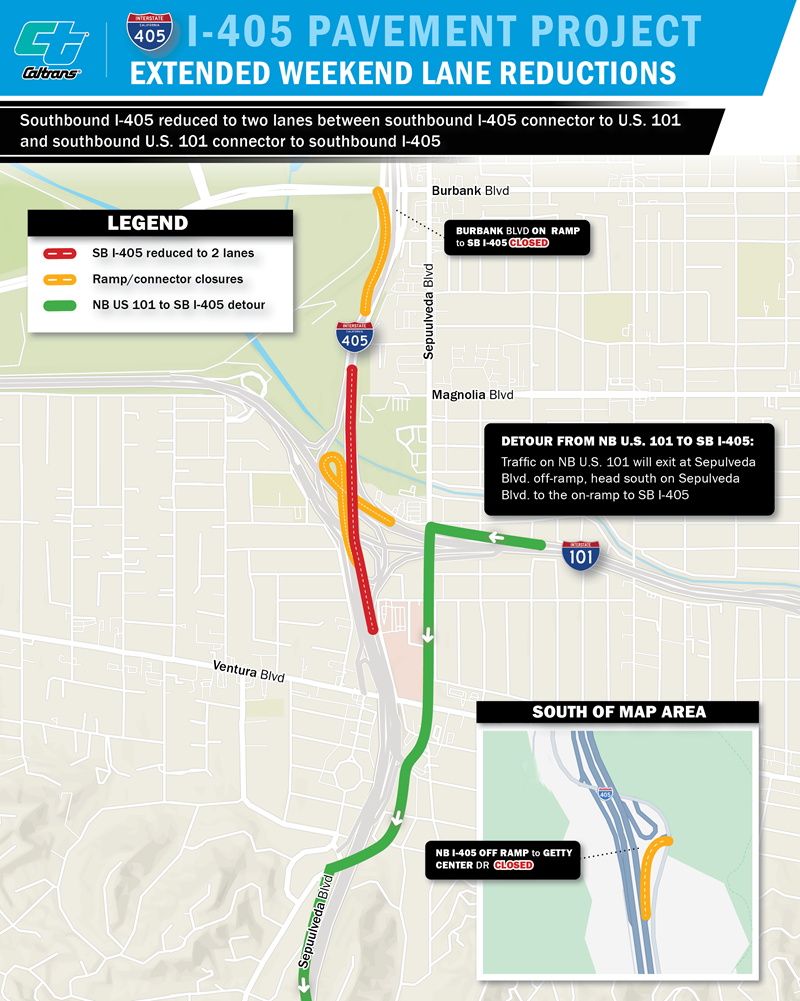 I-405 EWC Map July 24-27