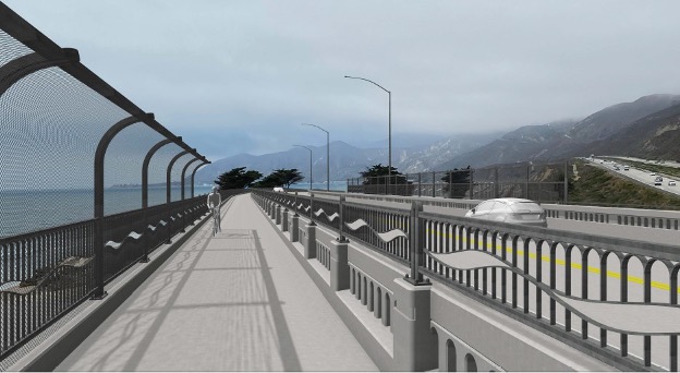 Digital Rendering of Bike and Pedestrian proposal