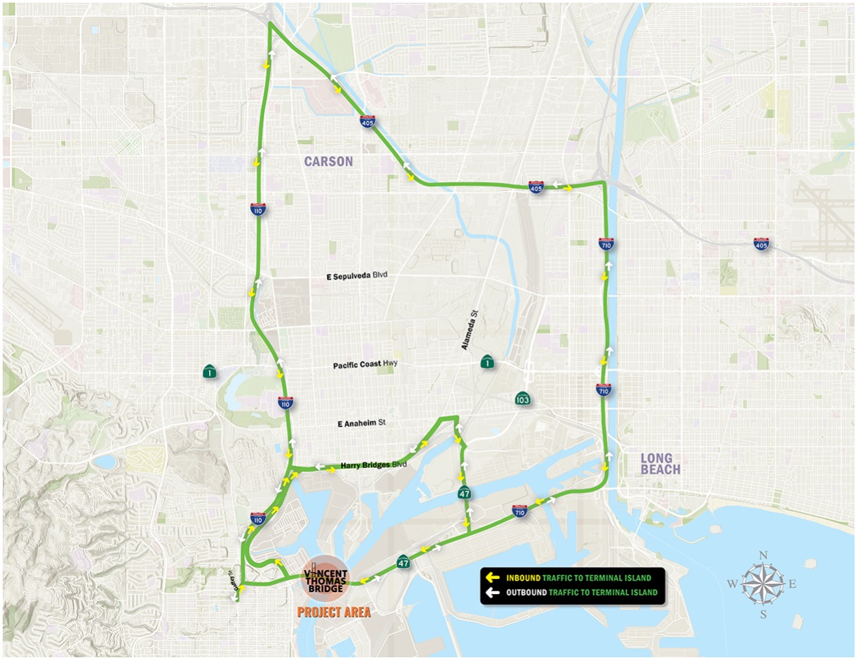 Preliminary Full Bridge Closure Detour Routes 