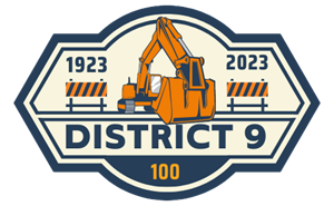 The Caltrans District 9 100 Year Anniversary Logo.