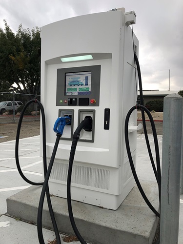 Caltrans District 9 Electric Vehicle Charging Station in Bishop California