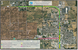 Map of Bishop Pavement