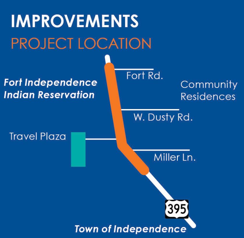 Map of the Independence Lighting Project location.