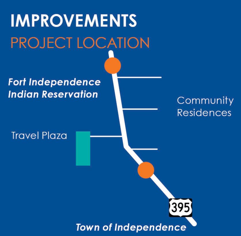Map of the Independence Monuments Project location.