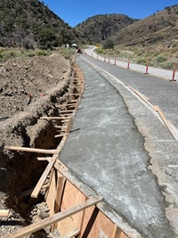 State Route 168 E. A look at the highway during construction on the Westgard Arizona Crossings Project.