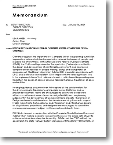 Design Information Bulletin 94 thumbnail