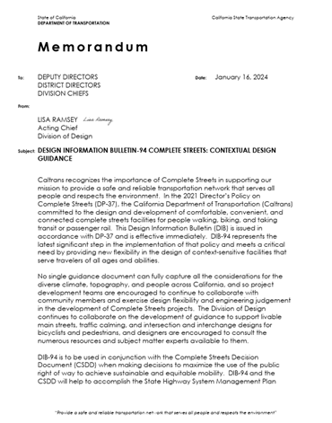 Design Information Bulletin 94 thumbnail