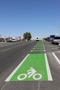 District 8: Green Repaving for a Class Two Bikepath - SR-62 - Joshua Tree, CA