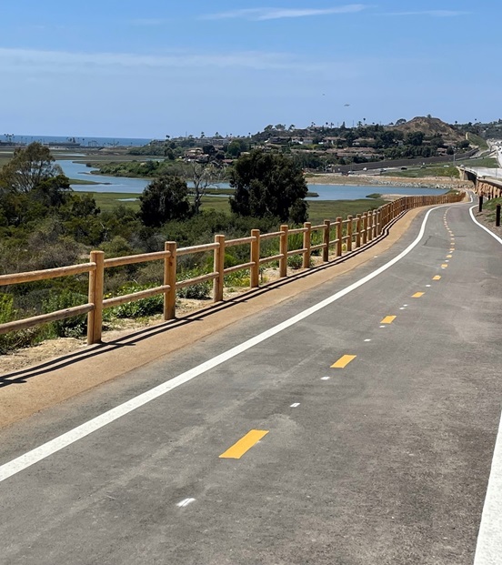 North Coast Corridor Bike Trail in San Diego County, CA