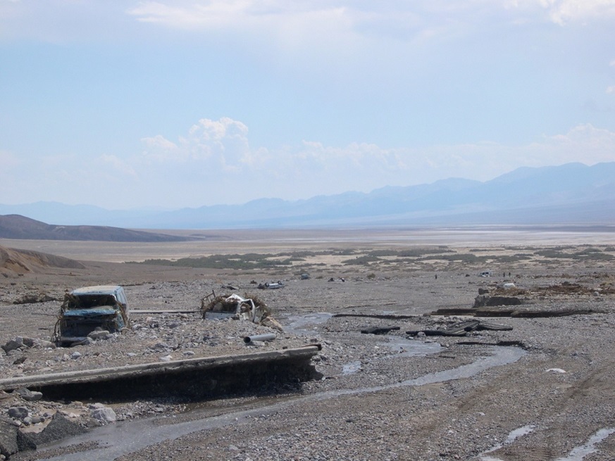 Figure 1 Highway 190 Roadway Failure Death Valley Summer 2004