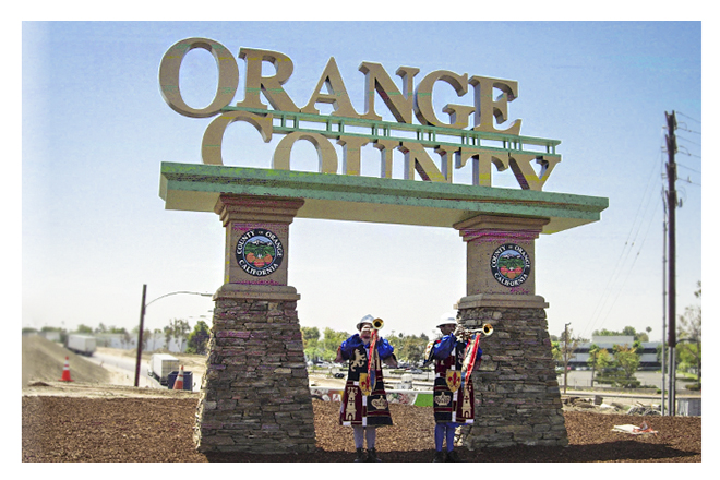 Photo of Gateway Monument in Orange County.